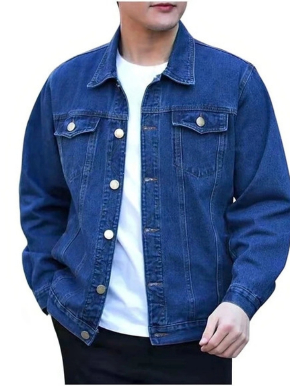 Men's Blue Denim Jacket Like New